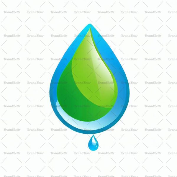 Wassertropfen und Blatt